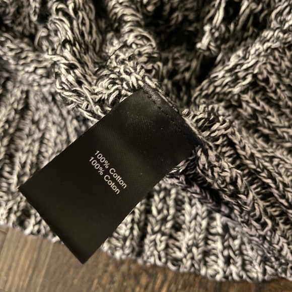 Elizabeth and James Gray Loose Knit Cardigan Sweater - Picture 9 of 11